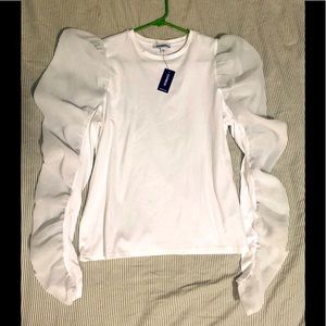 EXPRESS White Chic Top